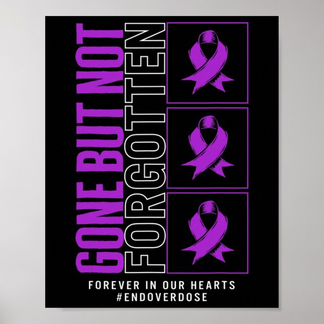 Affiche Sensibilisation À La Surdose De Drogue Disparue Ma (Devant)