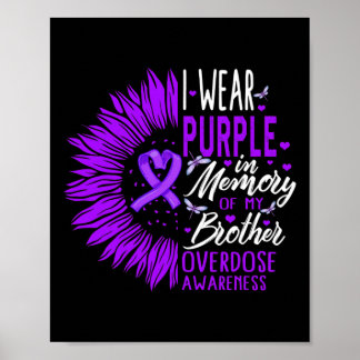 Affiche Sensibilisation À La Surdose De Drogue En Mémoire