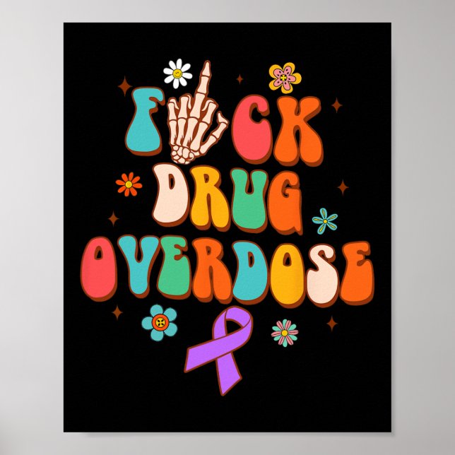 Affiche Sensibilisation À La Surdose De Drogue Toxicomanie (Devant)