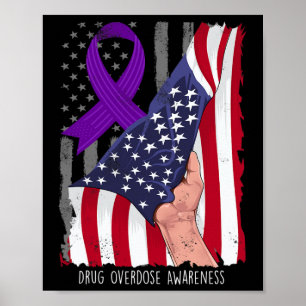Affiche Sensibilisation à la surdose de drogue Vintage Ame