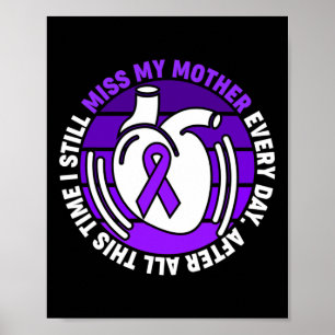 Affiche Sensibilisation à la surdose de ruban Miss Ma mère