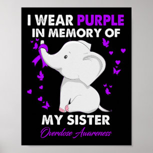 Affiche Sensibilisation À La Surdose D'Éléphant Je Porte D