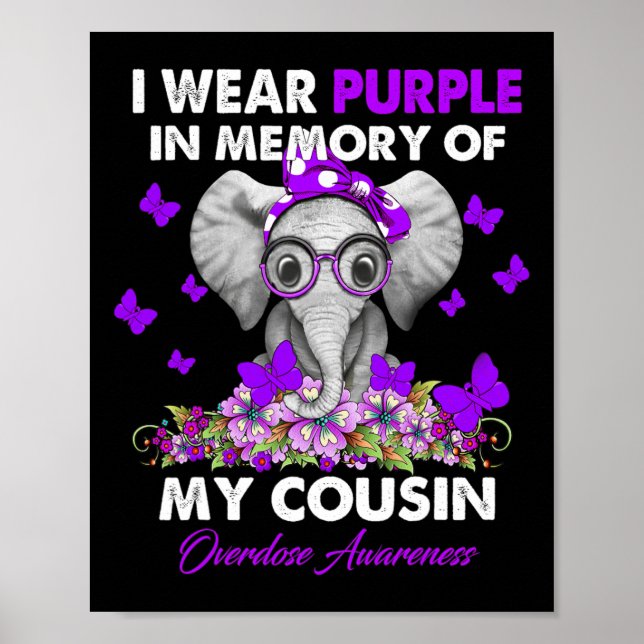 Affiche Sensibilisation À La Surdose D'Éléphant Je Porte D (Devant)