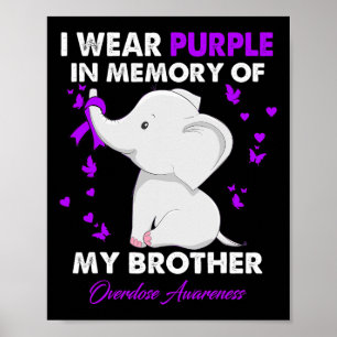 Affiche Sensibilisation À La Surdose D'Éléphant Je Porte D