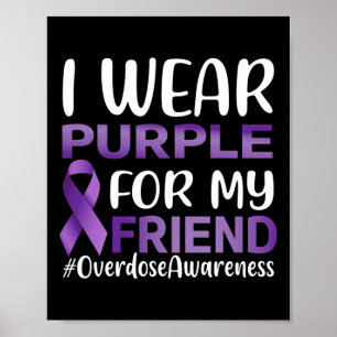 Affiche Sensibilisation À La Surdose Je Porte Du Purple Po