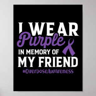 Affiche Sensibilisation À La Surdose Je Porte Du Violet Po