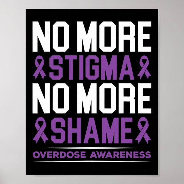 Affiche Sensibilisation À La Surdose Plus De Stigmatisatio (Devant)