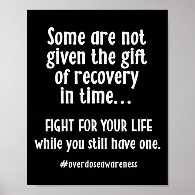 Affiche Sensibilisation à la surdose Récupération de la dé (Devant)