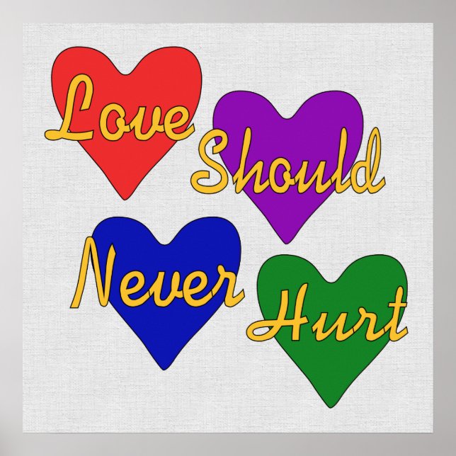 Affiche Sensibilisation à la violence domestique (Devant)