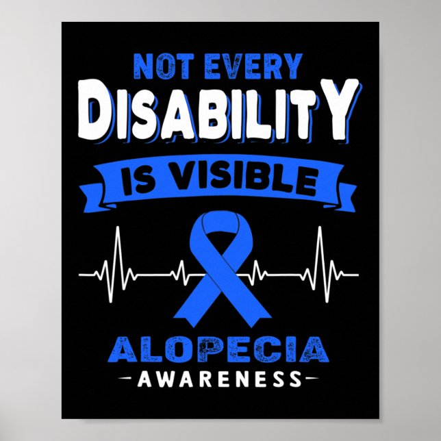 Affiche Sensibilisation à l'albopécie - Tous les handicaps (Devant)