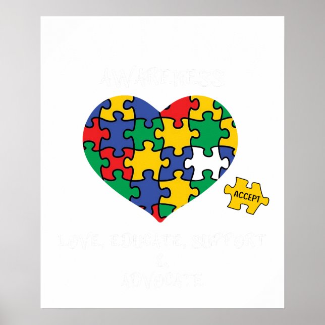 Affiche sensibilisation à l'autisme (Devant)