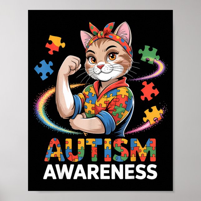 Affiche Sensibilisation à l'autisme autiste  (Devant)
