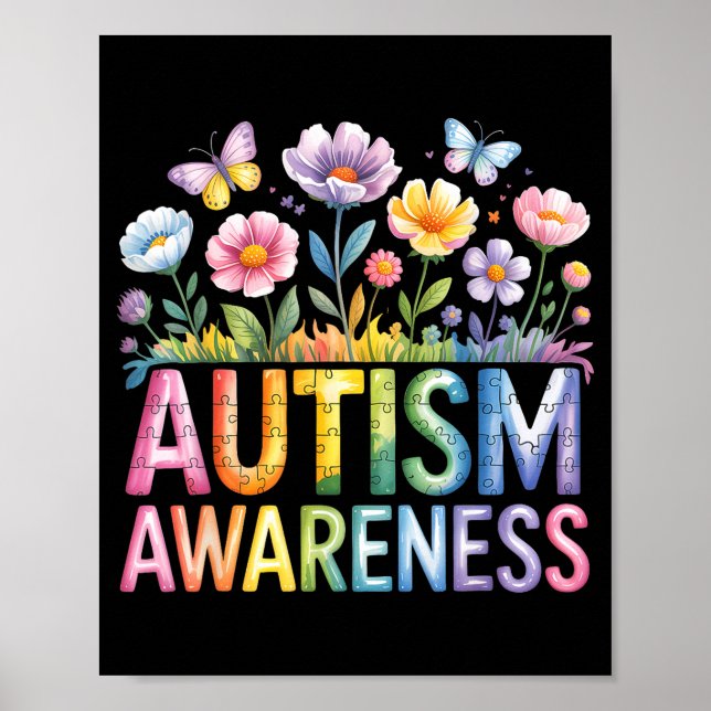 Affiche Sensibilisation à l'autisme autiste  (Devant)