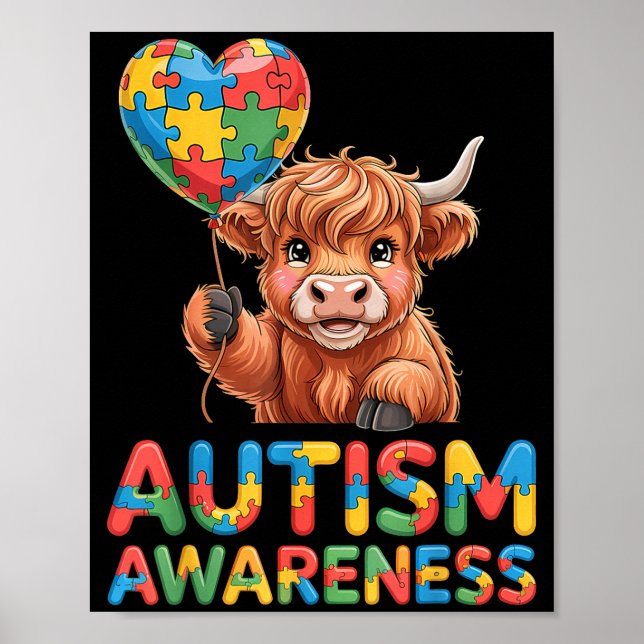 Affiche Sensibilisation à l'autisme autistique  (Devant)