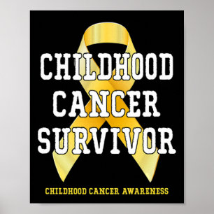 Affiche Sensibilisation à l'enfance au cancer Cancer Survi