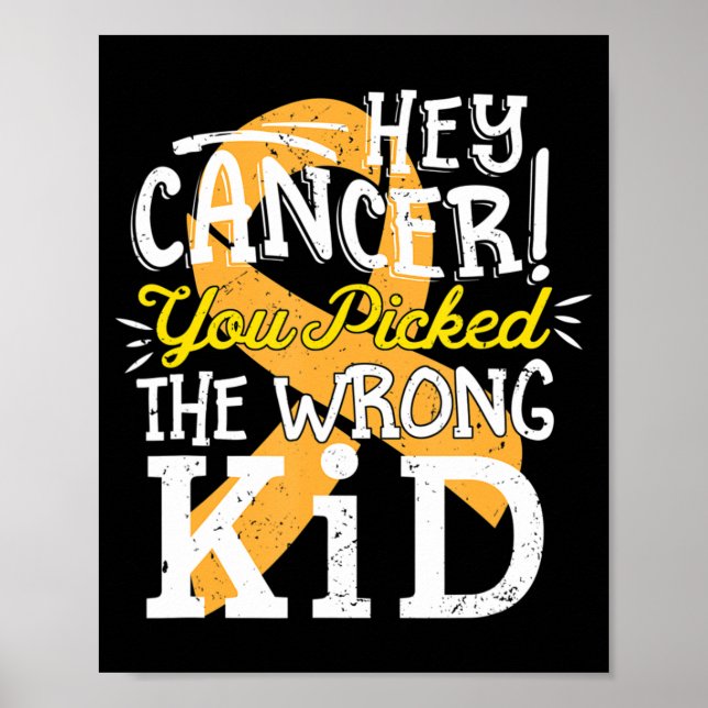 Affiche Sensibilisation à l'enfance au cancer Survivant Wr (Devant)