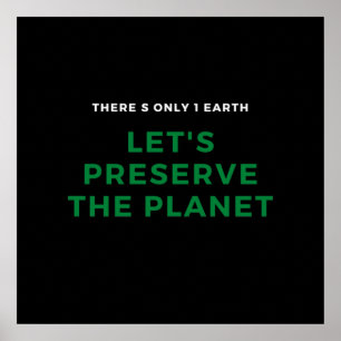 Affiche Sensibilisation à l'environnement stopper le chang