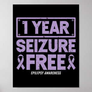 Affiche Sensibilisation à l'épilepsie 1 an Saisie Ruban gr