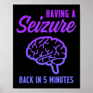 Affiche Sensibilisation à l'épilepsie Avoir saisi Epilepti