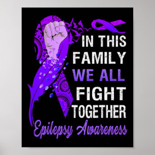 Affiche Sensibilisation À L'Épilepsie Dans Cette Famille Q