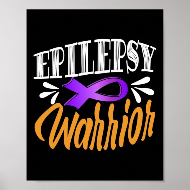 Affiche Sensibilisation à l'épilepsie Fights Usa Guerrier  (Devant)