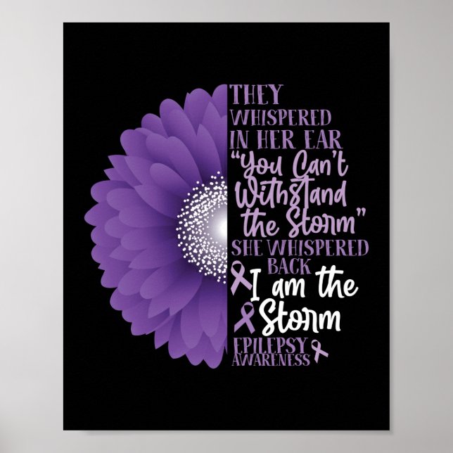 Affiche Sensibilisation À L'Épilepsie Ils Se Sont Balayés  (Devant)