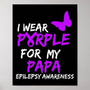 Affiche Sensibilisation à l'épilepsie Je porte le violet p