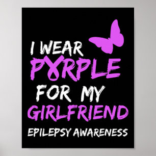 Affiche Sensibilisation à l'épilepsie Je porte le violet p