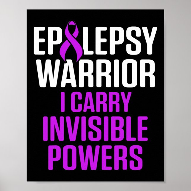 Affiche Sensibilisation à l'épilepsie Porter Epileptique G (Devant)