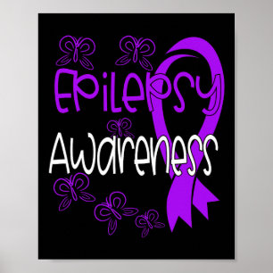 Affiche Sensibilisation à l'épilepsie Ruban violet 3