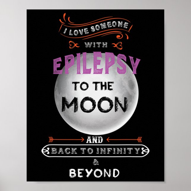 Affiche Sensibilisation À L'Épilepsie Sur La Lune (Devant)