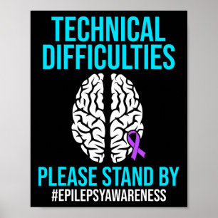 Affiche Sensibilisation à l'épilepsie Technique Epileptiqu