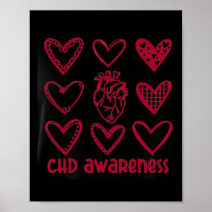 Affiche Sensibilisation à l'hépatite Coeur Mois des maladi