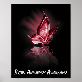 Affiche Sensibilisation à l'neurologie cérébrale du ruban