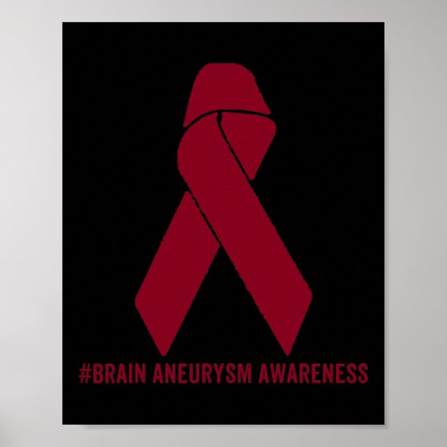 Affiche Sensibilisation à l'neurysme cérébral Survivant (Devant)