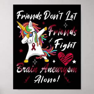 Affiche Sensibilisation à l'neurysme cérébral Unicorne Bur