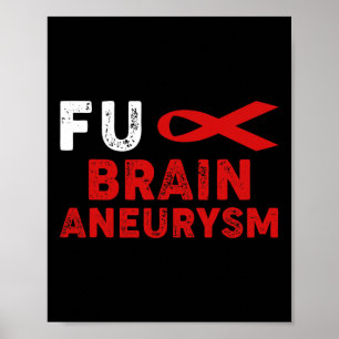 Affiche Sensibilisation à l'neurysme Soutien Survivant