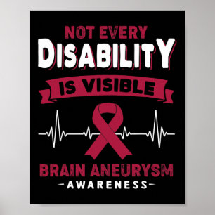 Affiche Sensibilisation à l'neurysme Tous les handicaps ne