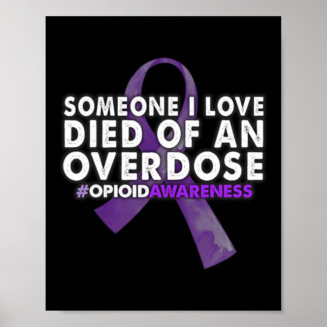 Affiche Sensibilisation à l'overdose Quelqu'un que j'aime  (Devant)