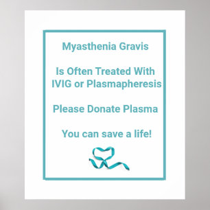 Affiche Sensibilisation à Myasthenia Gravis
