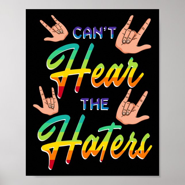 Affiche Sensibilisation Aide auditive Implant Asl ne peut  (Devant)