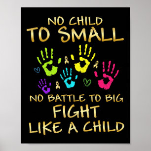Affiche Sensibilisation au cancer chez les enfants Cadeaux