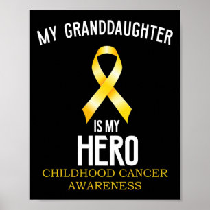 Affiche Sensibilisation au cancer de l'enfance Ma petite-f