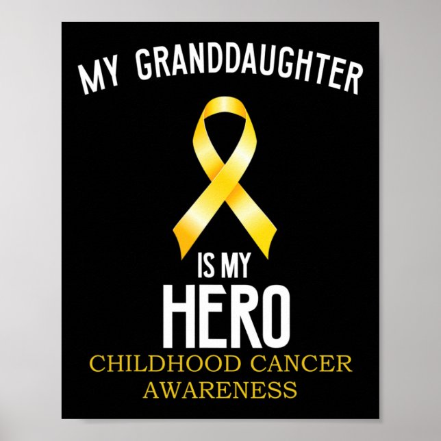 Affiche Sensibilisation au cancer de l'enfance Ma petite-f (Devant)