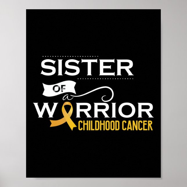 Affiche Sensibilisation au cancer de l'enfance Soeur d'un  (Devant)