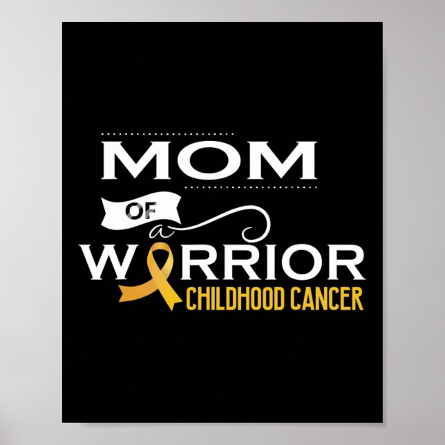 Affiche Sensibilisation au cancer de l'enfant Maman d'un g (Devant)