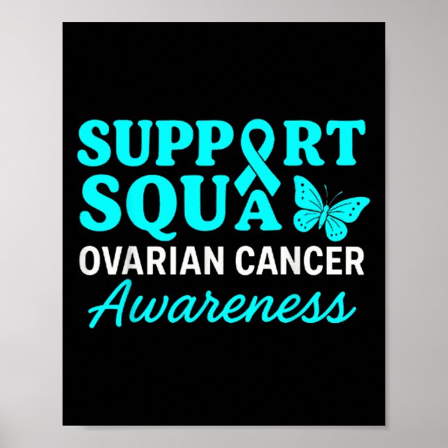 Affiche Sensibilisation au cancer de l'ovaire Turquoise Ru (Devant)