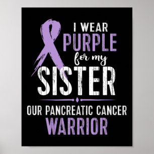 Affiche Sensibilisation au cancer du pancréas Ma soeur Can