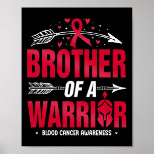 Affiche Sensibilisation au cancer du sang Frère d'un guerr