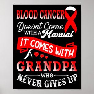 Affiche Sensibilisation au cancer du sang Soutien du group